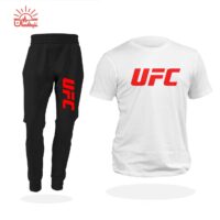 ست تیشرت اسپان سفید و اسلش UFC