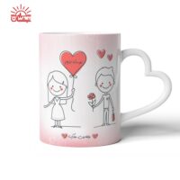 ماگ دسته قلبی عاشقانه
