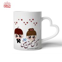 ماگ دسته قلبی آرامش محض