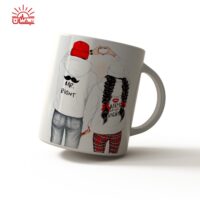 ماگ سفید عاشقانه