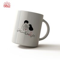 ماگ سفید عاشقانه