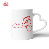 ماگ دسته قلبی ولنتاین