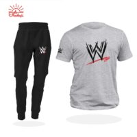ست تیشرت طوسی و اسلش WWE