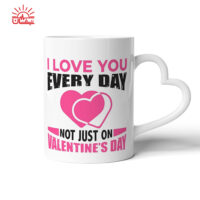 ماگ دسته قلبی love evry day