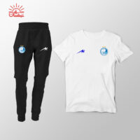 ست تیشرت سفید و اسلش استقلال