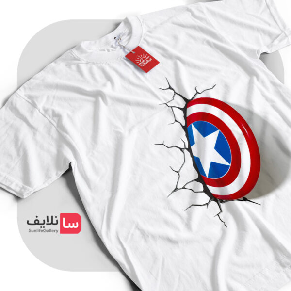 تیشرت اسپان سفید کاپیتان آمریکا Captain America