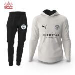 ست هودی سفید و اسلش منچسترسیتی