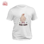 تیشرت کاپلی دخترانه هالووین با طرح روح His Boo